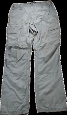 LAPG Men's Gray Cargo Pants 34x36 Cotton Poly Ripstop Tactical *Distressed